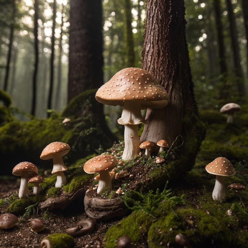 00207-1109427968-masterpiece, intricate photo of a wizard, precisely detailed mushrooms in an enchanted forest, closing rainbow valley, photo rea.jpg